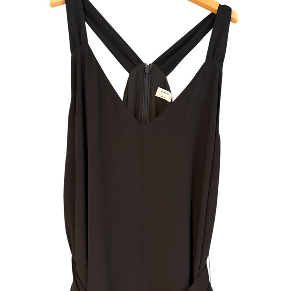 Wilfred by Aritzia Black Wide-Leg Jumpsuit | Cross-Back | Size L - Picture 2 of 6